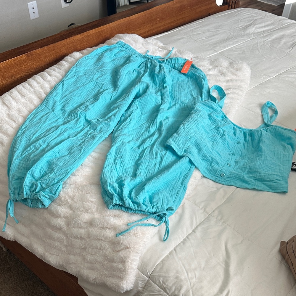 Colsie Turquoise Pajama Set